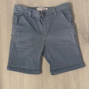 Kids Slate Blue Cotton Shorts